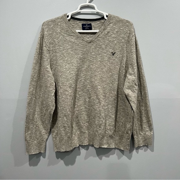 AMERICAN EAGLE Men v-neck gray sweater/size  XXL - Picture 1 of 8